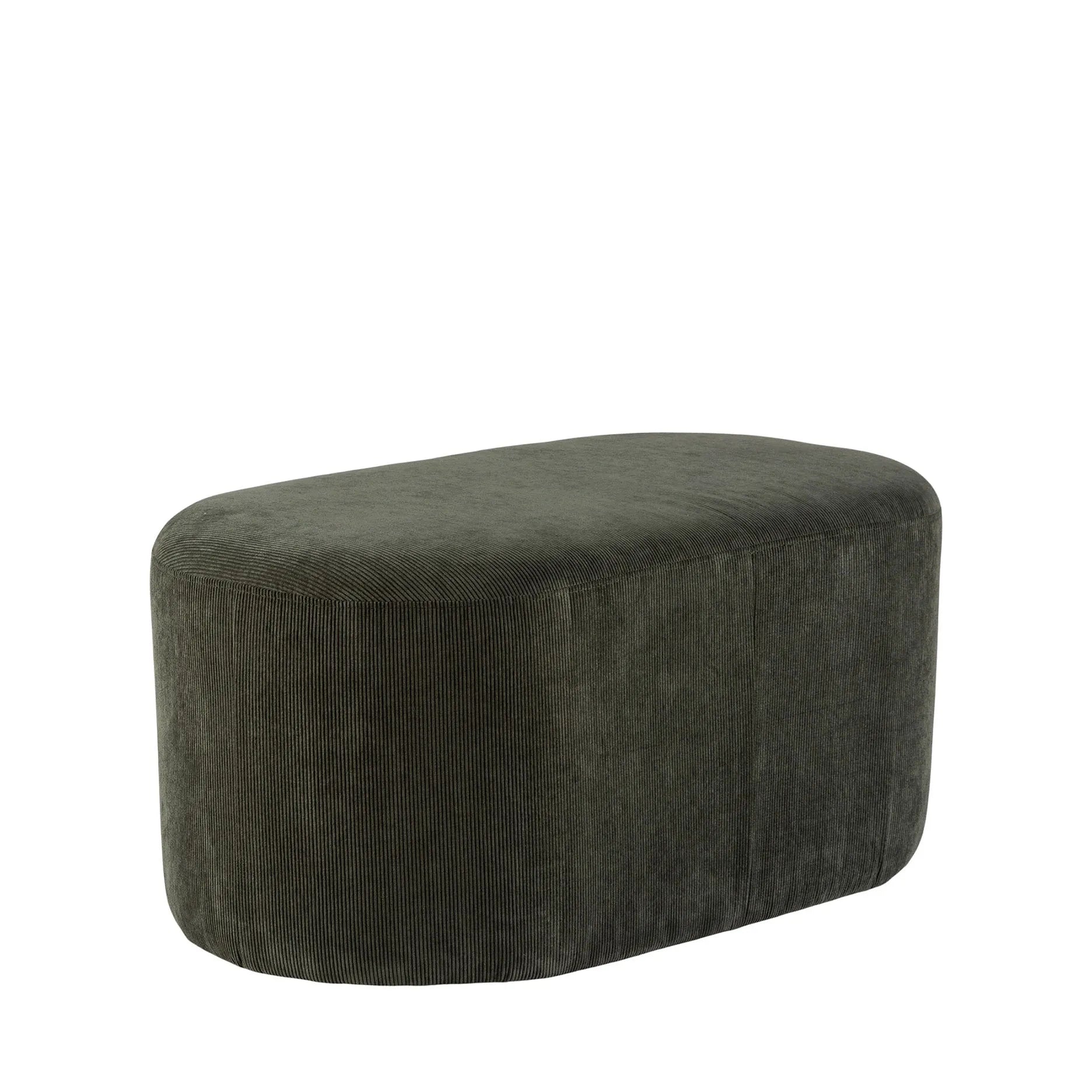 Fiona oval bænk fløjl